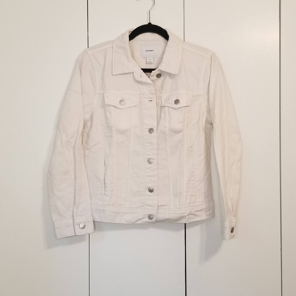 Old Navy White Denim Jacket